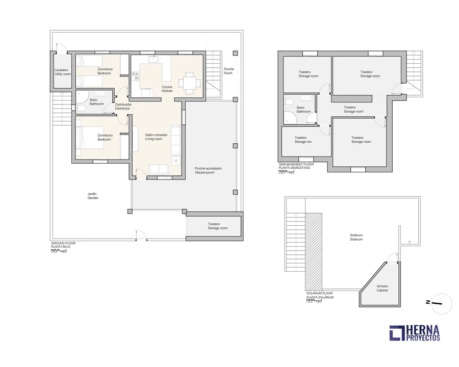 Example of a floor plan measured and laid out by Herna Proyectos